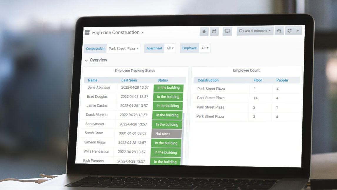 Construction site monitoring