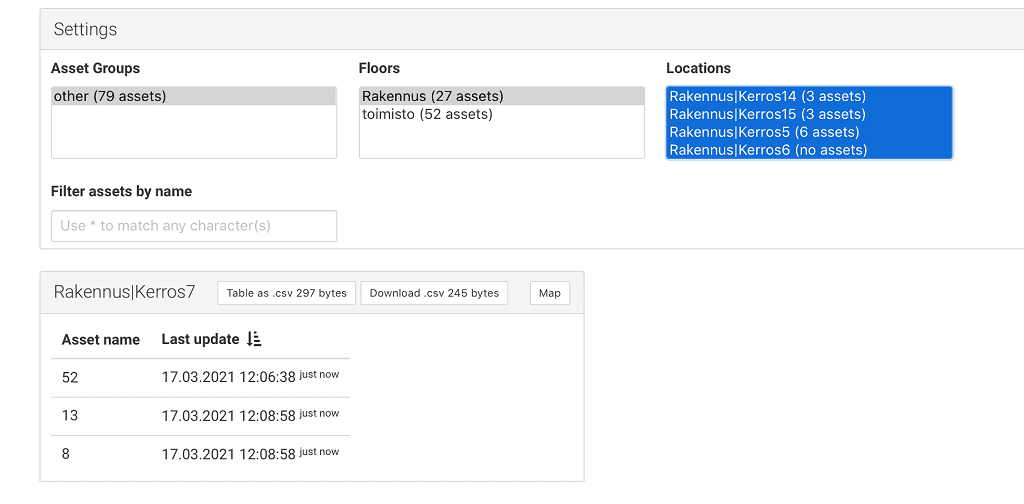Smart Tracker view of tall construction fire safety in the personal tracking device service.